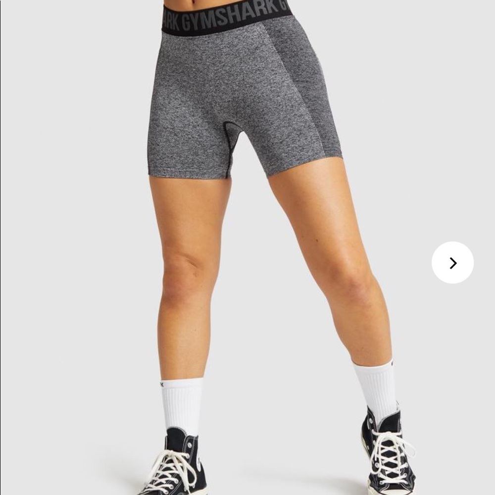 Gymshark Flex Shorts Black/ Charcoal Gray Small